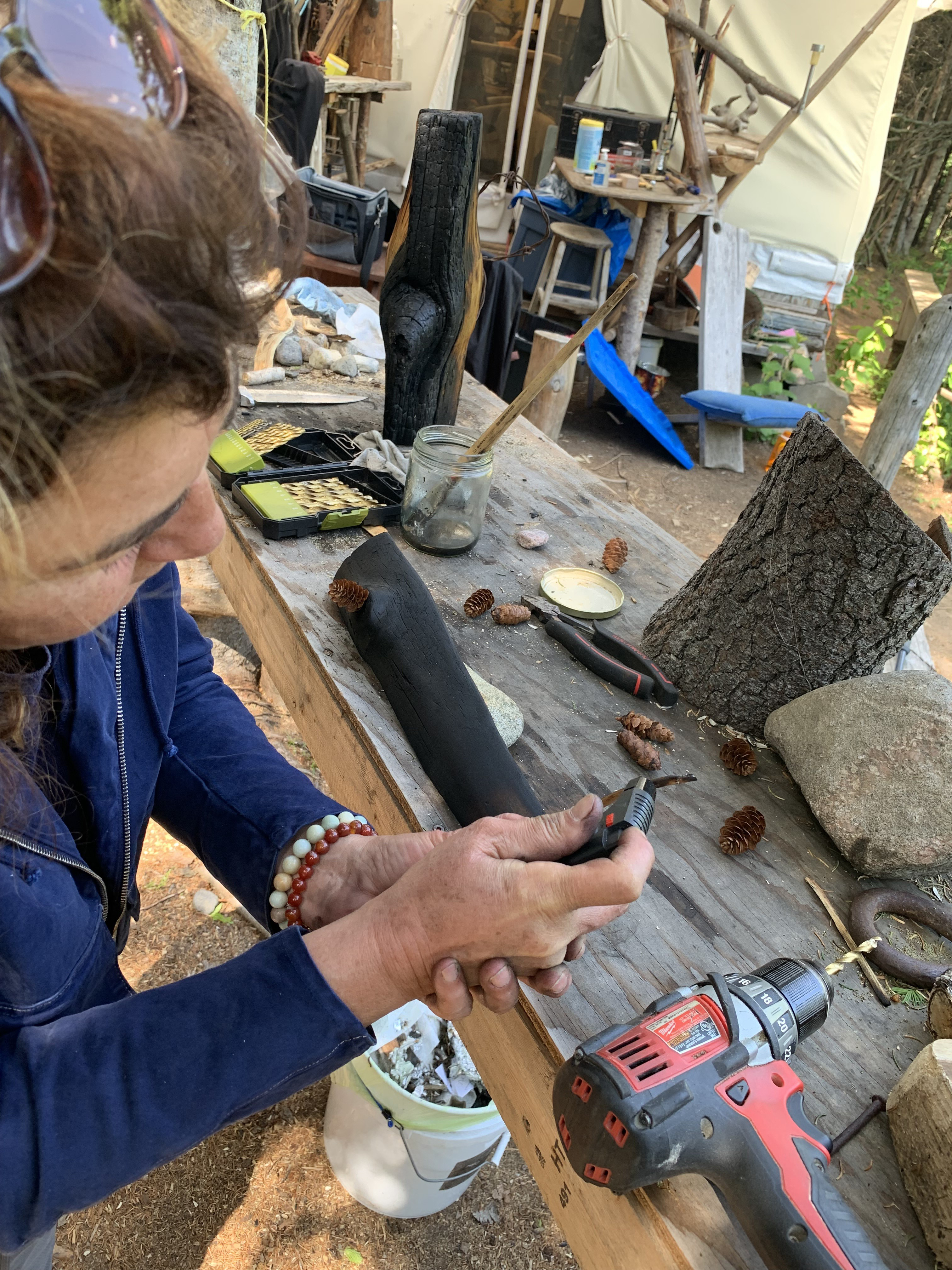 Artiste en résidence - coin établi